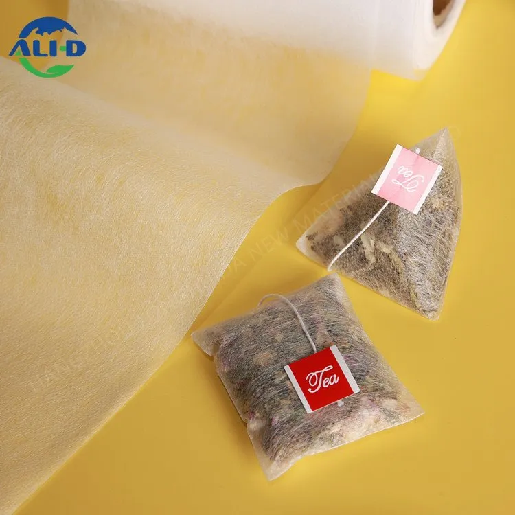 끈과 태그가 포함된 생분해성 차 필터 백