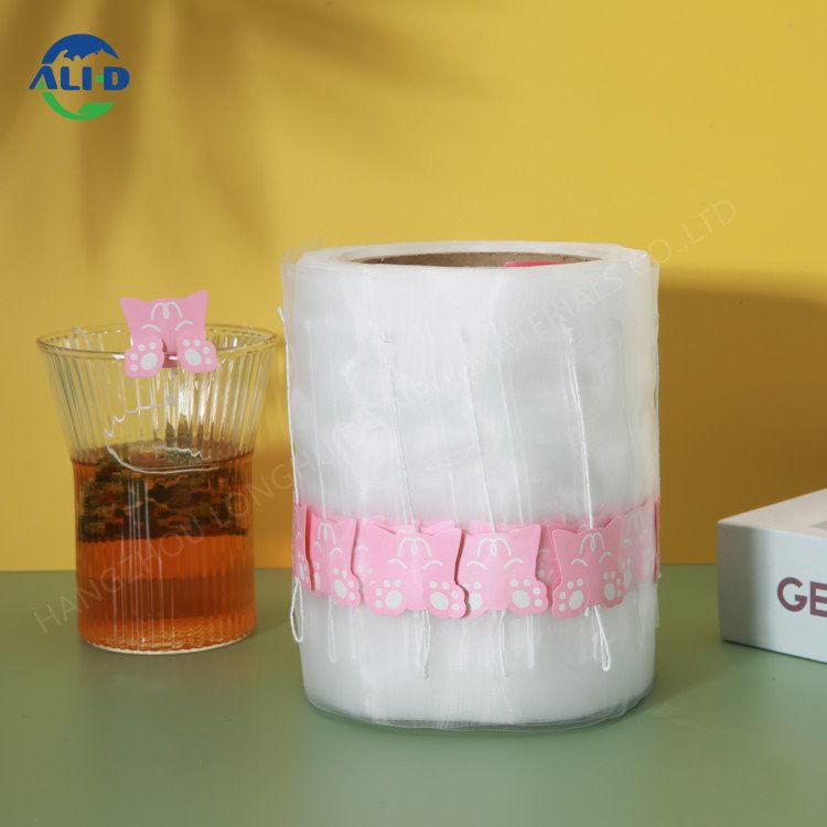 차 향낭용 식품 등급 나일론 사전 태그 롤